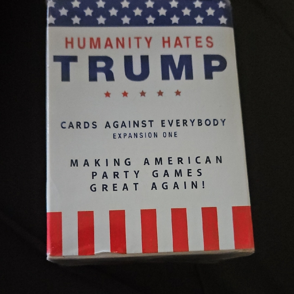 Humanity Hates Trump Card Game - Red, White, Blue NIB Original